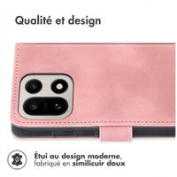 imoshion Etui de télephone portefeuille avec cordon OnePlus 15 - Rose