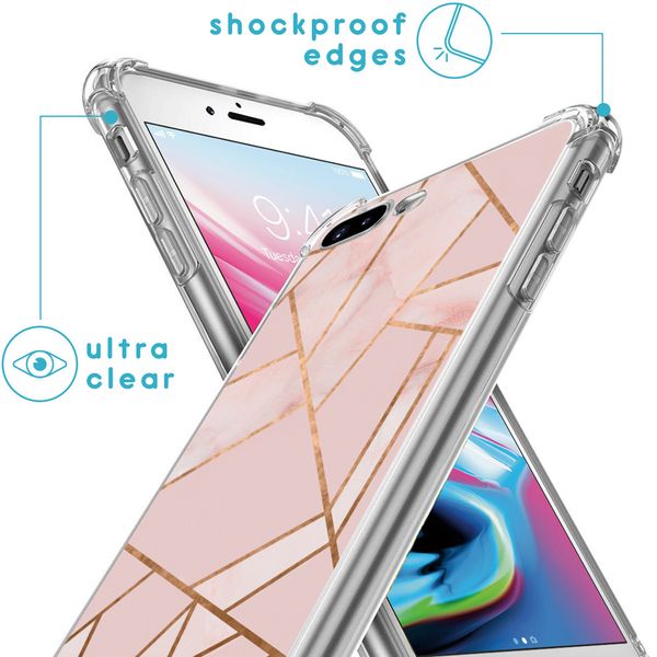 imoshion Coque Design avec cordon iPhone 8 Plus / 7 Plus - Pink Graphic