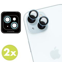 imoshion Lot de 2 protections d'objectif de caméra Apple iPhone 15 / 15 Plus - Blue