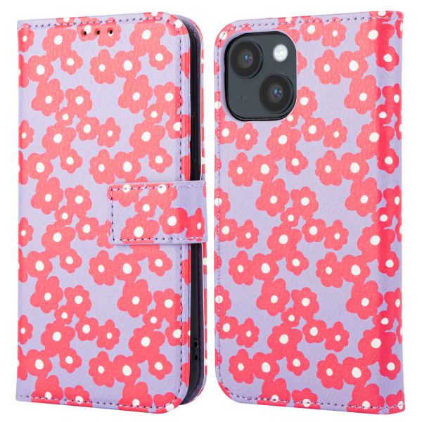 imoshion Étui de téléphone portefeuille Design iPhone 14 - Dusty Rose Blossoms