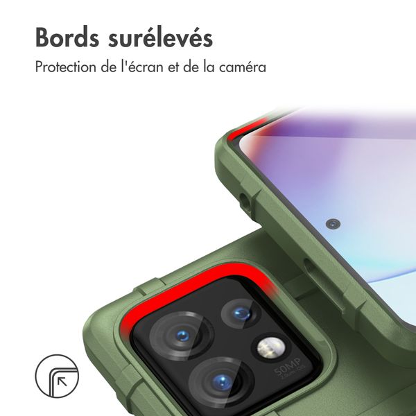 imoshion Coque Rugged Shield Motorola Edge 40 Pro - Vert foncé
