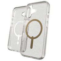 ZAGG Coque Milan Snap avec MagSafe iPhone 16 - Gold Glitter