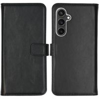 Selencia Étui portefeuille en cuir véritable Samsung Galaxy S23 FE - Noir