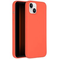 Accezz Coque Liquid Silicone iPhone 15 Plus - Nectarine