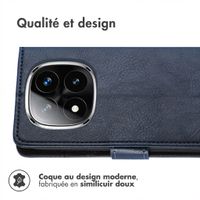 imoshion Étui de télephone portefeuille de luxe Xiaomi Poco X7 - Bleu foncé