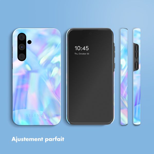 Selencia Coque arrière Vivid Samsung Galaxy A55 - Holographic Blue Dream