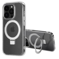 Accezz Coque Ring Stand avec MagSafe Apple iPhone 14 Pro - Transparent