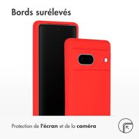 Accezz Coque Liquid Silicone Google Pixel 7 - Rouge