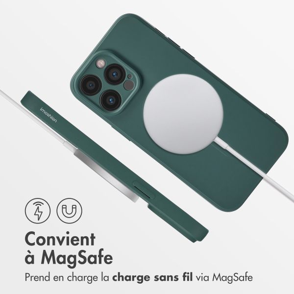 imoshion Coque Couleur avec MagSafe Apple iPhone 14 Pro Max - Vert foncé