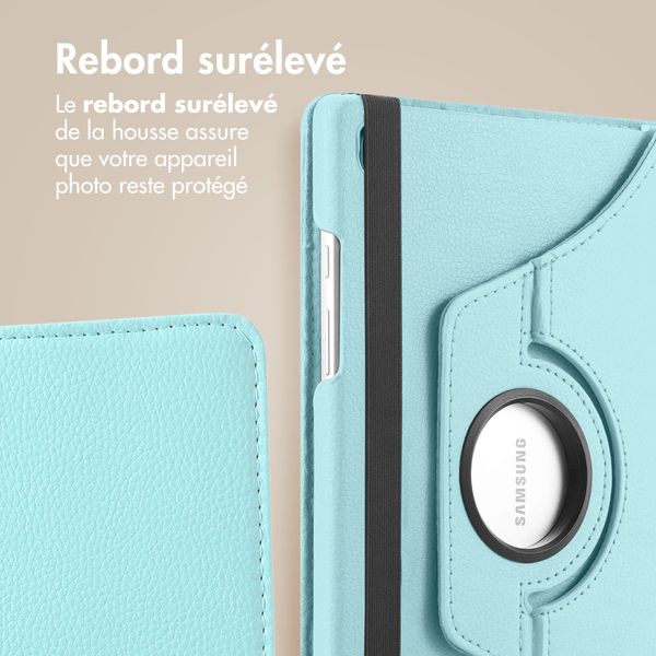 imoshion Coque tablette rotatif à 360° Samsung Galaxy Tab A7 - Bleu clair