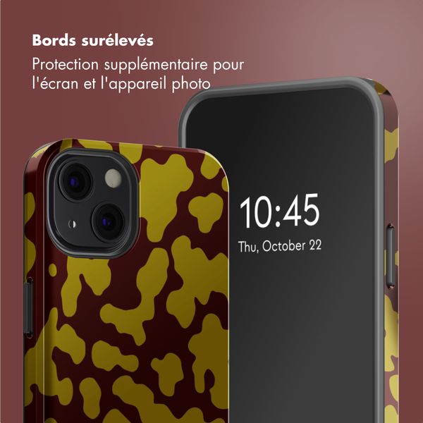 Selencia Coque arrière Vivid avec MagSafe Apple iPhone 13 - Moo'd Olive Dust