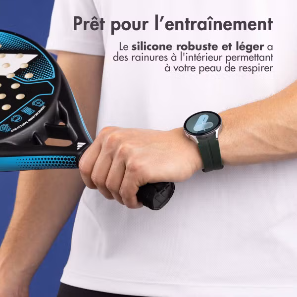 imoshion Bracelet en silicone Samsung Galaxy Watch 4 / 5 / 6 / 7 (20 mm) - Vert foncé