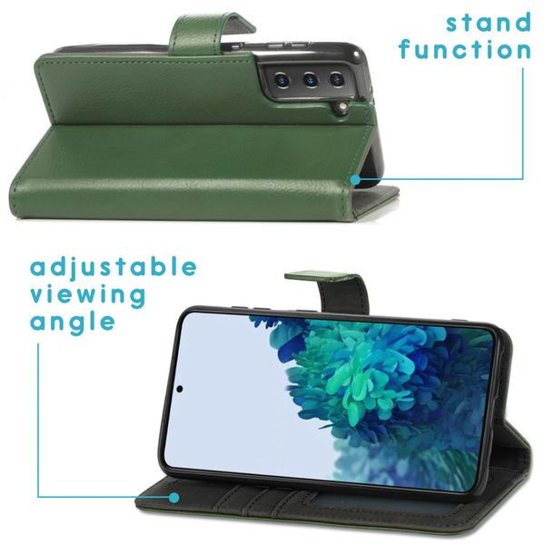 imoshion Étui de télephone portefeuille de luxe Samsung Galaxy S21 - Vert