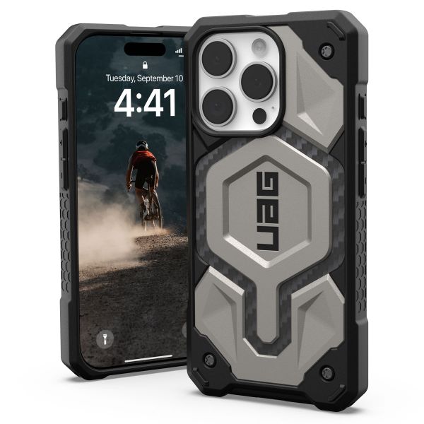 UAG Coque arrière Monarch Pro iPhone 16 Pro - Titanium