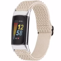 imoshion Bracelet élastique en nylon le Fitbit Charge 5 - Beige