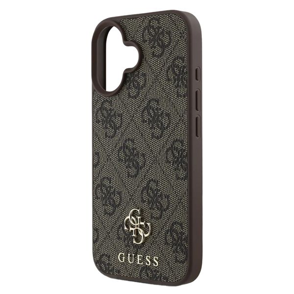 Guess Coque 4G Metal Logo MagSafe Apple iPhone 16 - Marron