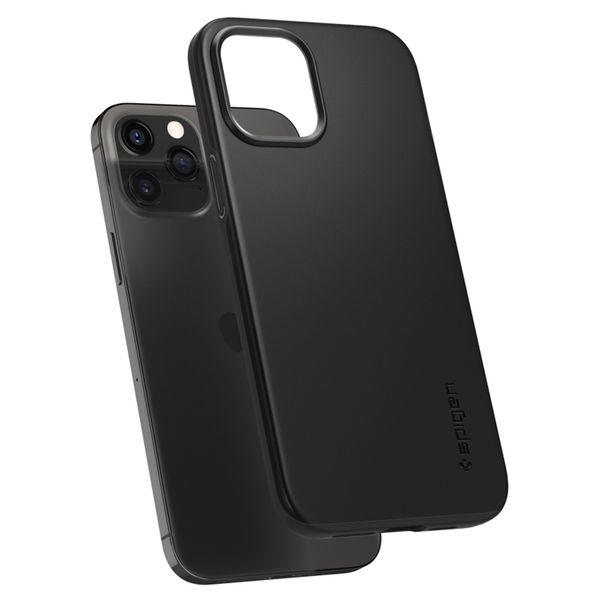 Spigen Coque Thin Fit Air iPhone 12 (Pro) - Noir