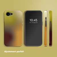Selencia Coque arrière Vivid avec MagSafe Apple iPhone 16e - Gradient Olive Dust