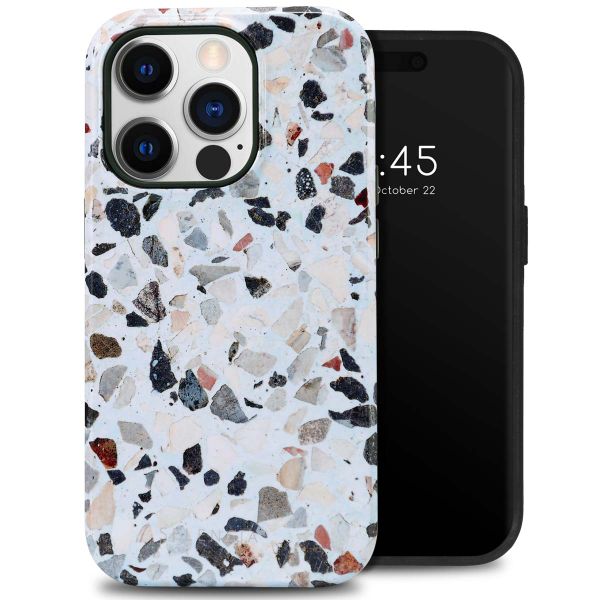 Selencia Coque arrière Vivid Tough iPhone 14 Pro - Chic Terazzo