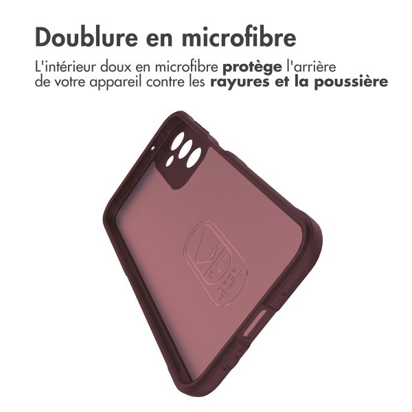 imoshion Coque arrière EasyGrip Samsung Galaxy A14 (5G/4G) - Aubergine