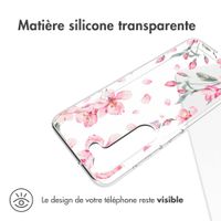 imoshion Coque Design Samsung Galaxy S23 - Fleur - Rose