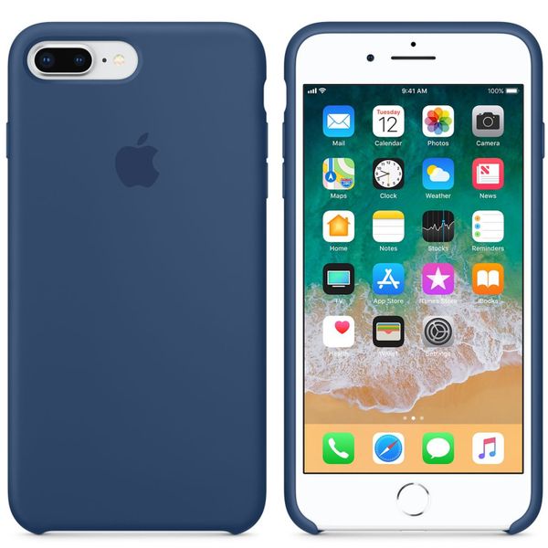 Apple Coque en silicone Apple iPhone 8 Plus / 7 Plus - Blue Cobalt