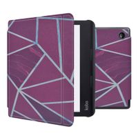 imoshion Design Slim Hard Sleepcover avec support Kobo Sage / Tolino Epos 3 - Bordeaux Graphic