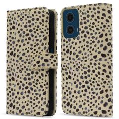 imoshion Étui de téléphone portefeuille Design Motorola Moto G34 - Black And White Dots