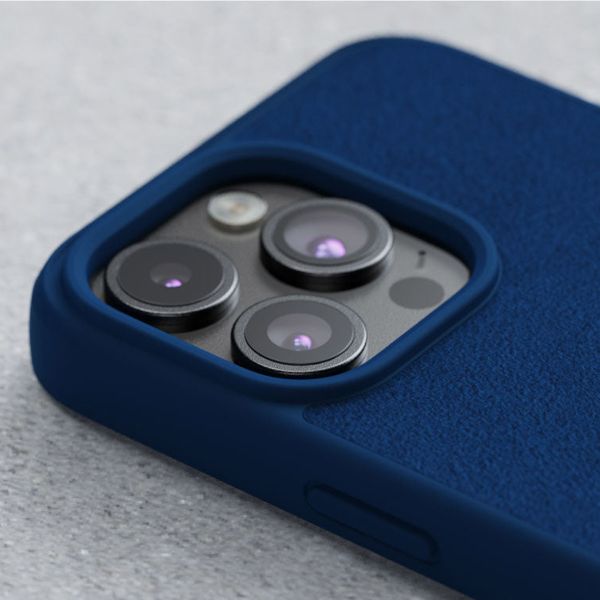 Njorð Collections Coque daim Comfort+ MagSafe Apple iPhone 15 Plus - Blue