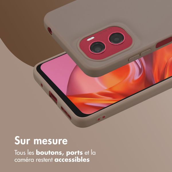 imoshion Coque Couleur Motorola Moto G05 / E15 - Marron
