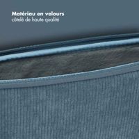 Selencia Pochette ordinateur Corduroy 15-16 pouces - Slate Blue