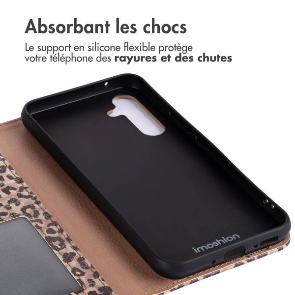 imoshion Étui de télephone portefeuille Design Samsung Galaxy A55 - Leopard Mood