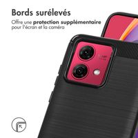 imoshion Coque Brushed Motorola Moto G84 - Noir