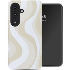 Selencia Coque arrière Vivid avec MagSafe Samsung Galaxy S26 - Desert Waves Beige