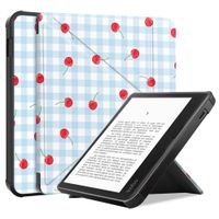 imoshion Étui de liseuse portefeuille design Pliable Kobo Libra Colour - Cherry Check