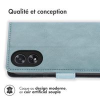 imoshion Étui de téléphone portefeuille Oppo A18 / Oppo A38 - Bleu clair