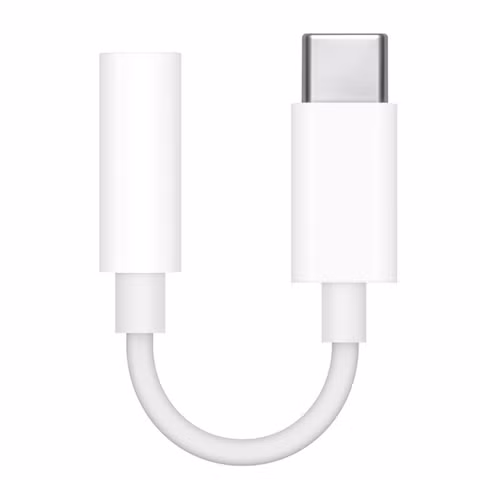 Apple Adaptateur de connexion audio USB-C vers Jack 3,5 mm - Blanc