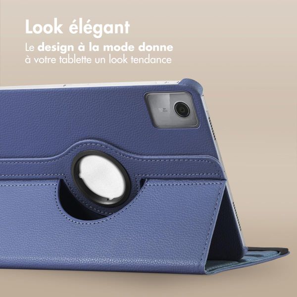 imoshion Coque tablette rotatif à 360° Lenovo Tab M11 - Bleu foncé