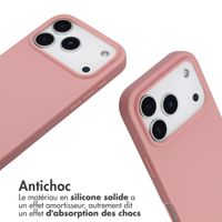 imoshion Coque en silicone avec cordon Apple iPhone 17 Pro - Sand Pink