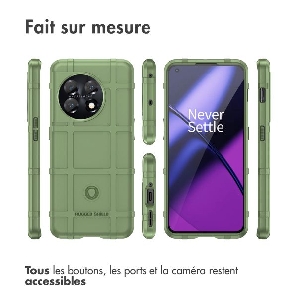 imoshion Coque Rugged Shield OnePlus 11 - Vert foncé