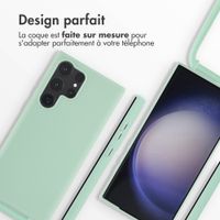imoshion Coque en silicone avec cordon Samsung Galaxy S23 Ultra - Vert menthe