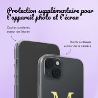 Coque personnalisée avec une lettre iPhone 14 - Transparent