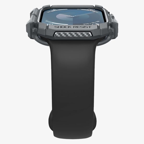 Spigen Coque Rugged Armor™ Apple Watch Series 10 - 46 mm - Gris Foncé