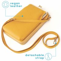 imoshion Sac téléphone en cuir végan Crossbody - Jaune