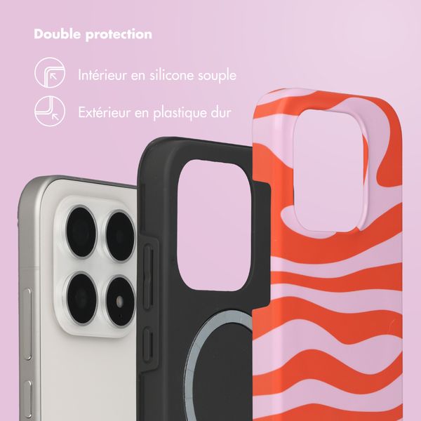 Selencia Coque arrière Vivid avec MagSafe Xiaomi 17 - Dream Swirl Pink