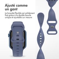 imoshion Bracelet en silicone⁺ Apple Watch Series 1 t/m 9 / SE (38/40/41 mm) | Series 10 / 11 (42 mm) - Taille S/M - Navy