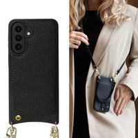 Selencia Coque de télephone Nova avec cordon et porte-cartes Samsung Galaxy A57 (5G) - Noir