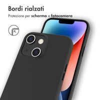Accezz Leather Backcover avec MagSafe Apple iPhone 14 Plus - Noir