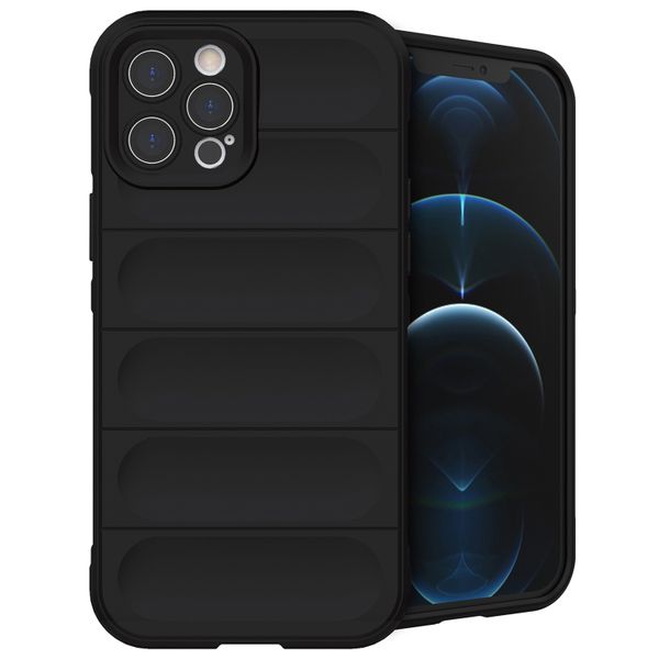 imoshion Coque arrière EasyGrip iPhone 12 Pro Max - Noir