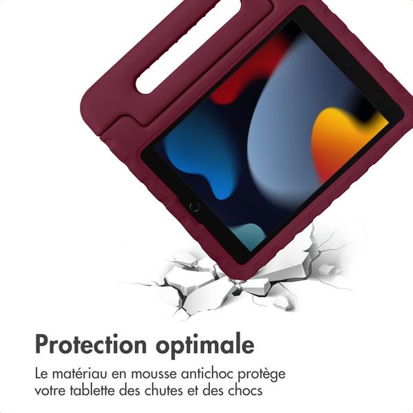 imoshion Coque kidsproof avec poignée Apple iPad 9 (2021) 10.2 pouces / iPad 8 (2020) 10.2 pouces / iPad 7 (2019) 10.2 pouces - Velvet Plum